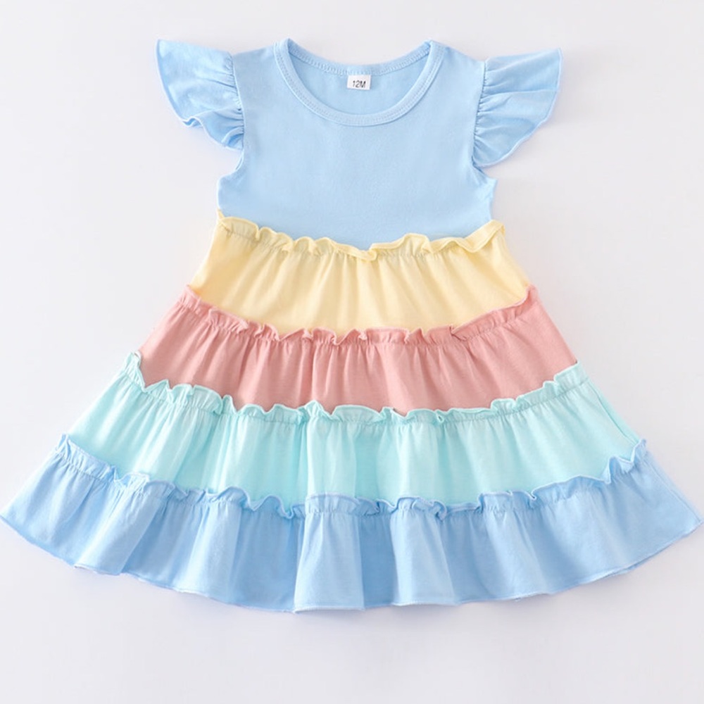 Blue Ruffle Dress